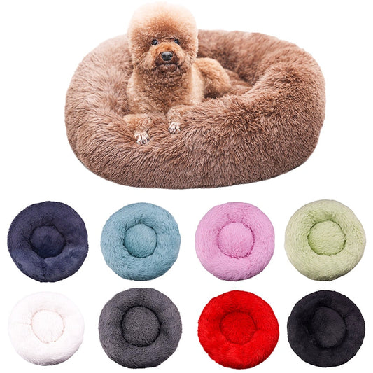 Comfortable Donut Ultra Soft Washable Dog Bed